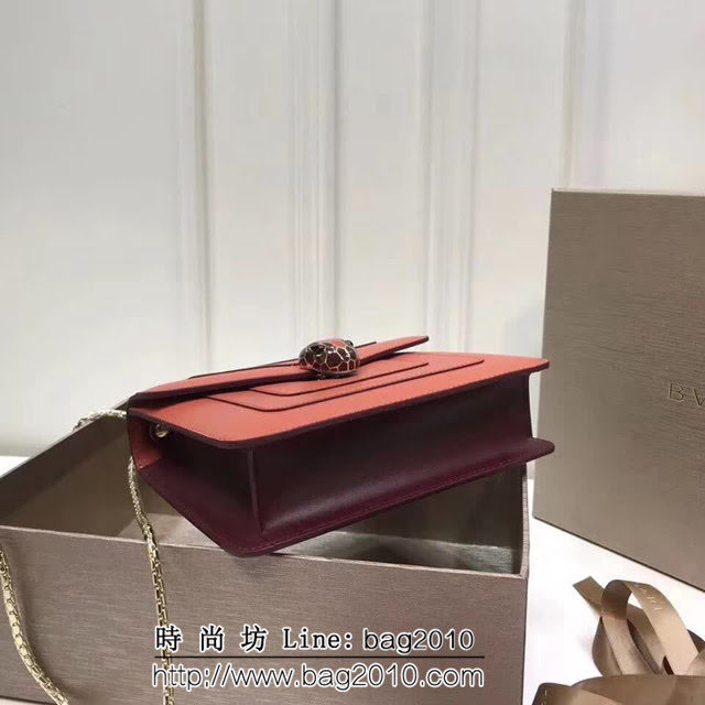 BVLGARI寶格麗 專櫃新款 蛇頭扣環 單層蛇頭包 鏈條單肩斜挎包 B283558 FYD1305